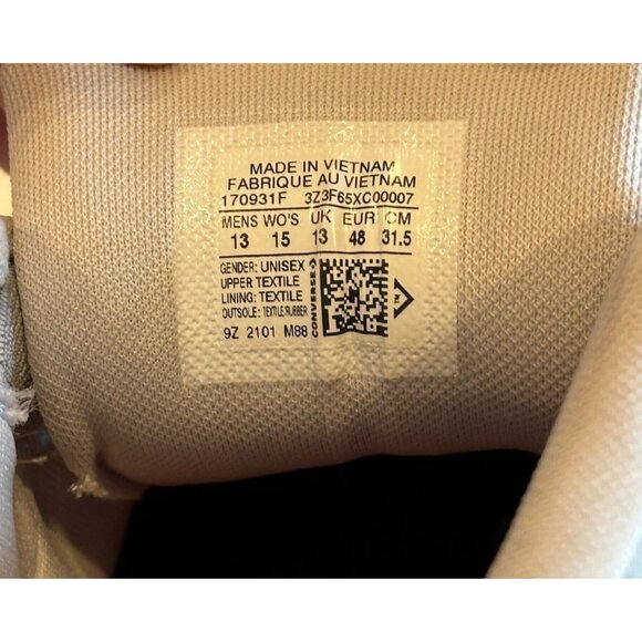 Converse Chuck Taylor All Star Gray Mid Top Street Unisex Sneakers Size 13 Mens - Picture 9 of 12